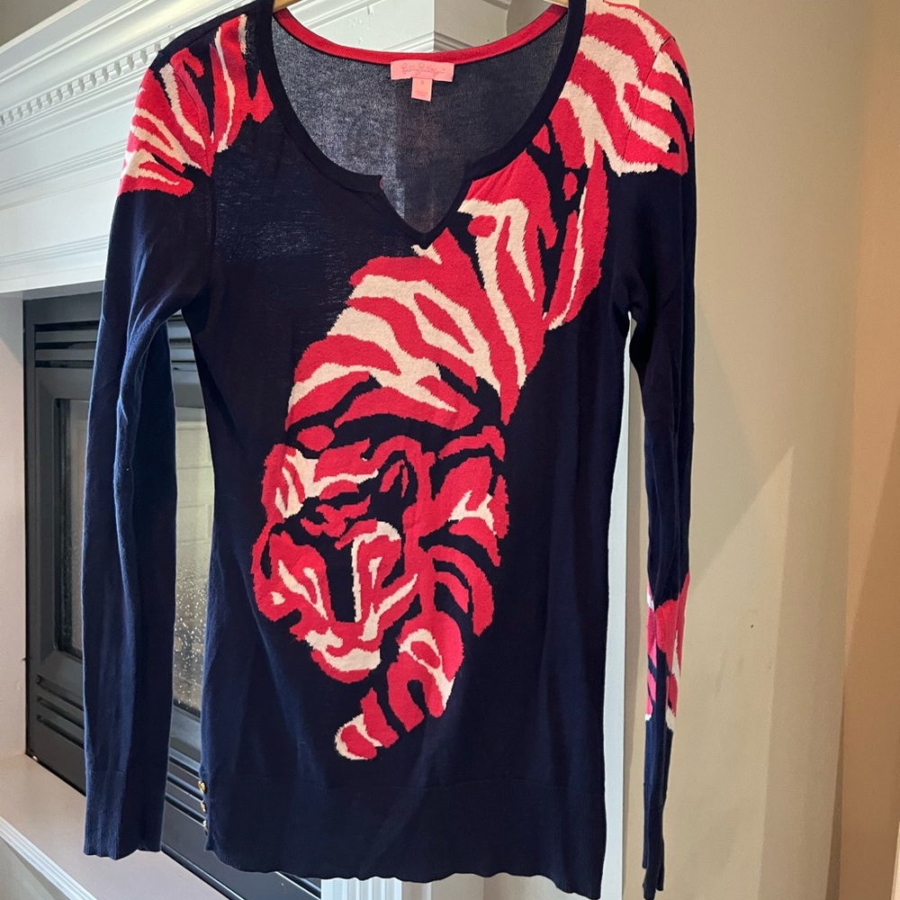 Lily Pulitzer tiger knit sweater